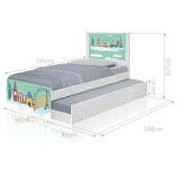 Bi Cama Juvenil Zap Com Cabeceira Mundo Viagens - 2
