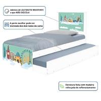 Bi Cama Juvenil Zap Com Cabeceira Mundo Viagens - 3