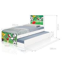 Bi Cama Juvenil Zap Com Cabeceira Futebol Placar - 2