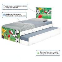 Bi Cama Juvenil Zap Com Cabeceira Futebol Placar - 3