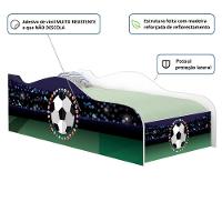 Cama Carro Solteiro Joy Futebol Bandeiras Solteiro Com Colchão - 2