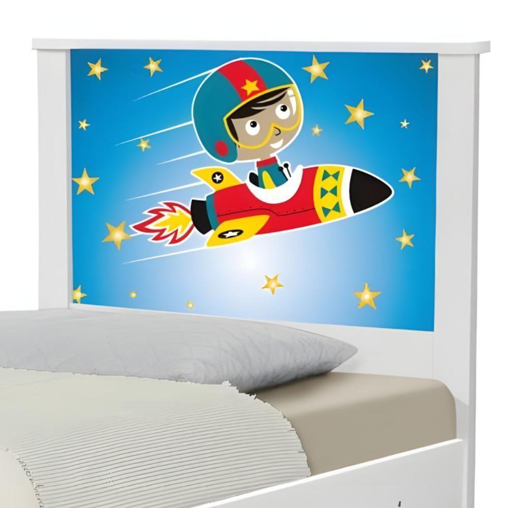 Bi Cama Juvenil Zap Com Cabeceira Astronauta - 5