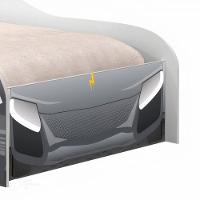 Cama Carro Solteiro Joy Menino Chumbo Solteiro Com Colchão - 5