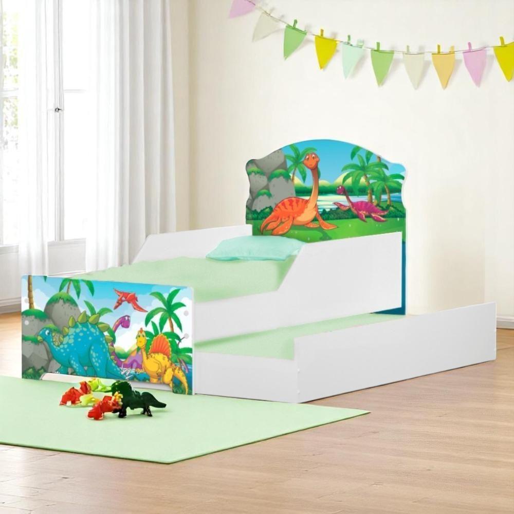 Bicama Mini Snap Floresta Dinossauros Com Colchões - 1