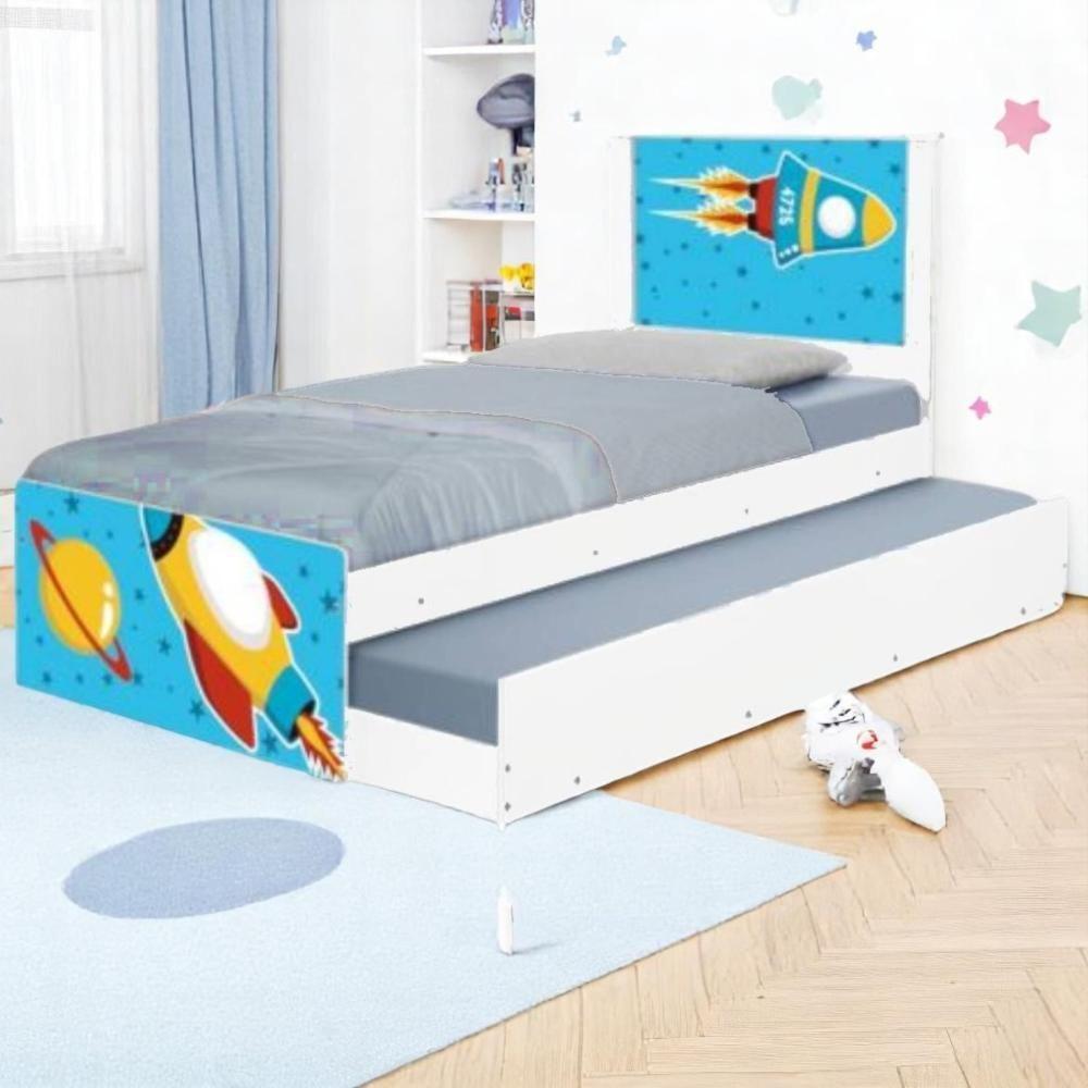 Bi Cama Juvenil Zap Com Cabeceira Foguete Espacial - 1