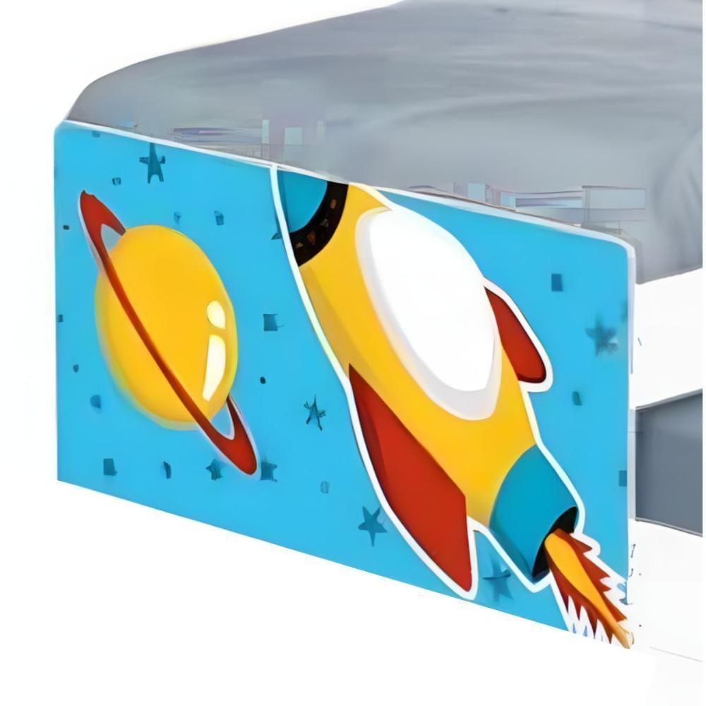 Bi Cama Juvenil Zap Com Cabeceira Foguete Espacial - 4