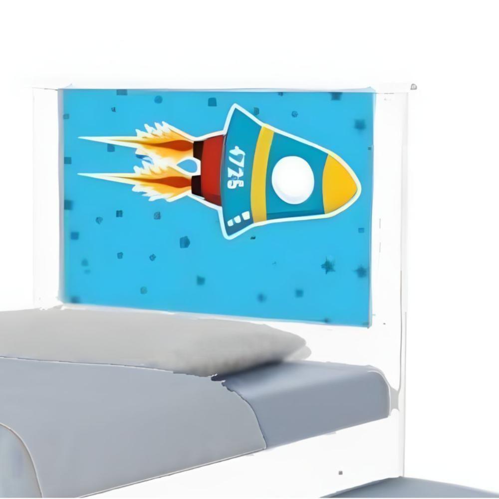 Bi Cama Juvenil Zap Com Cabeceira Foguete Espacial - 5