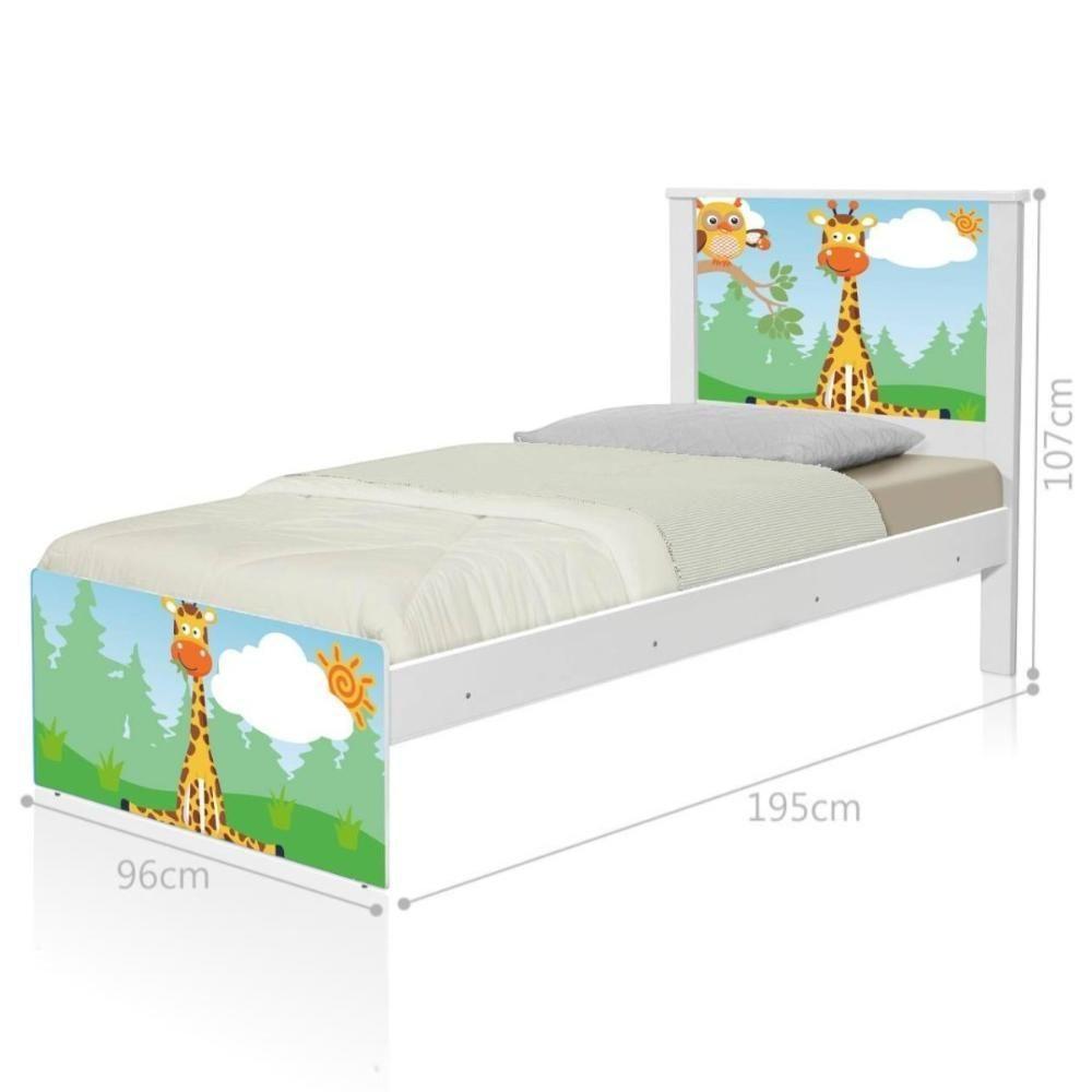 Cama Juvenil Zap Com Cabeceira Safari Girafa - 2