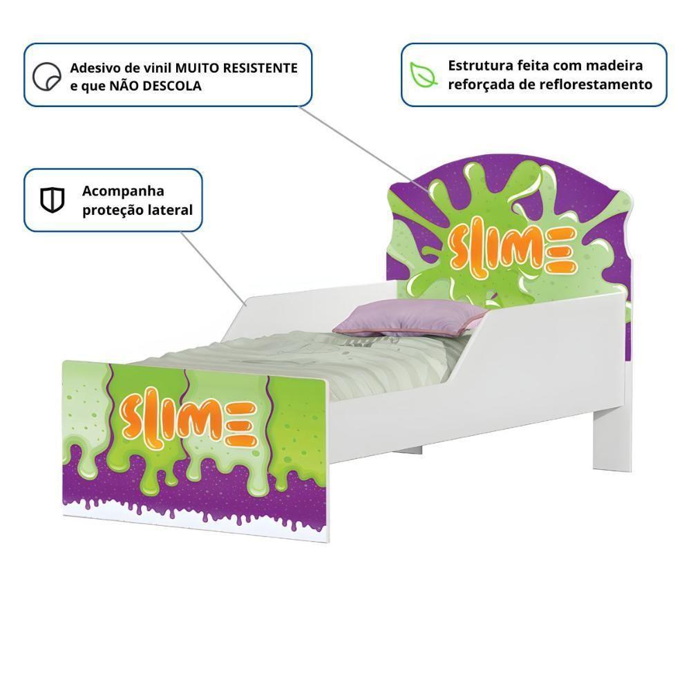Cama Infantil Tick Slime Menino Com Colchão - 2