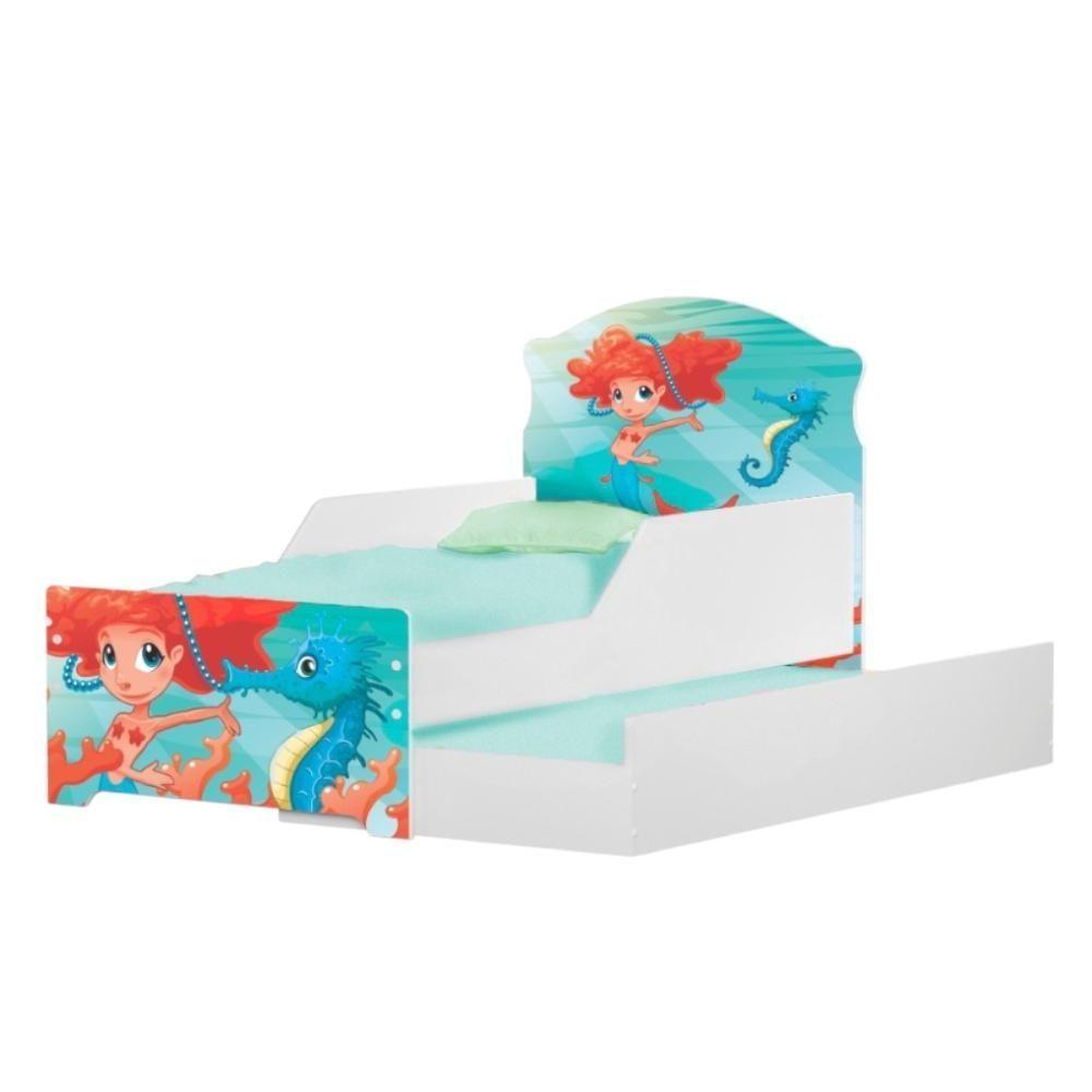 Bicama Mini Snap Sereia Menina Com Colchões - 2