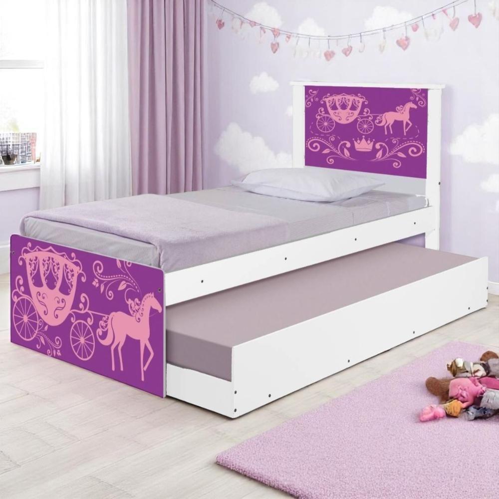 Bi Cama Juvenil Zap Carruagem Princesa - 1