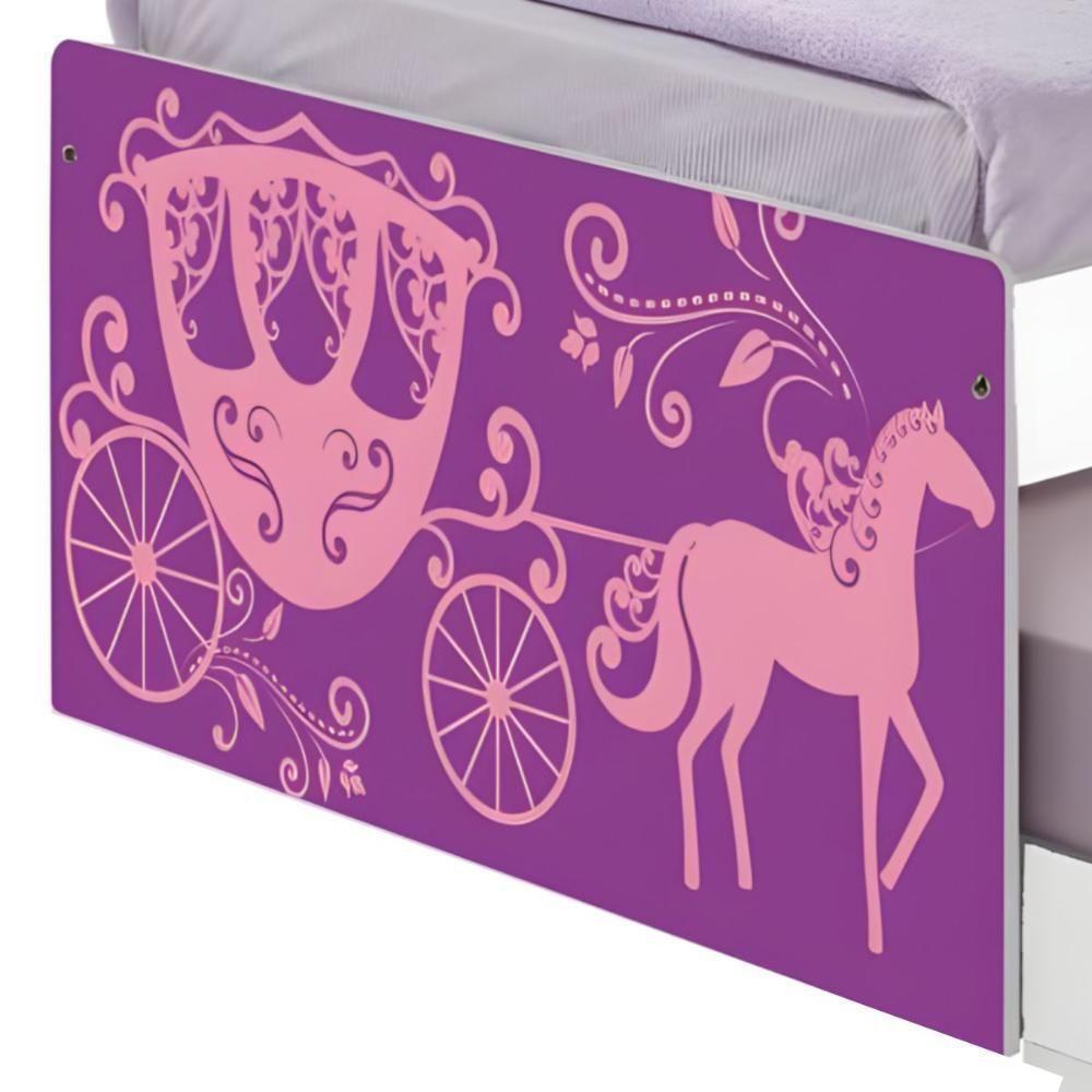 Bi Cama Juvenil Zap Carruagem Princesa - 4