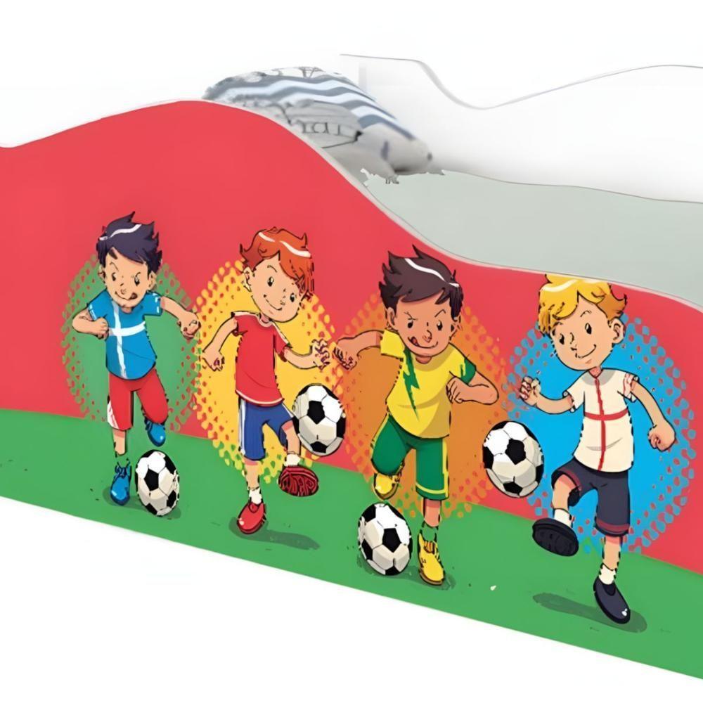 Mini Cama Joy Futebol Meninos Com Colchão - 4