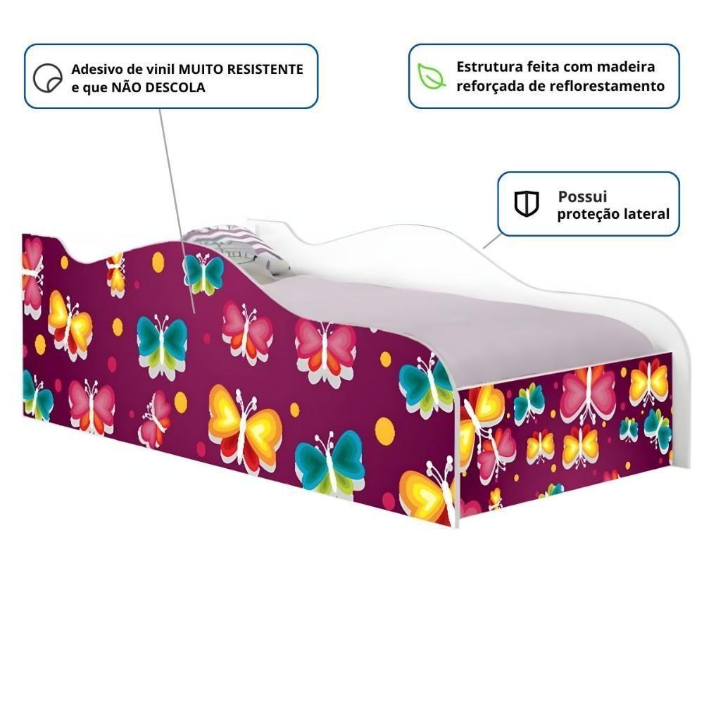 Mini Cama Joy Borboleta Com Colchão - 2