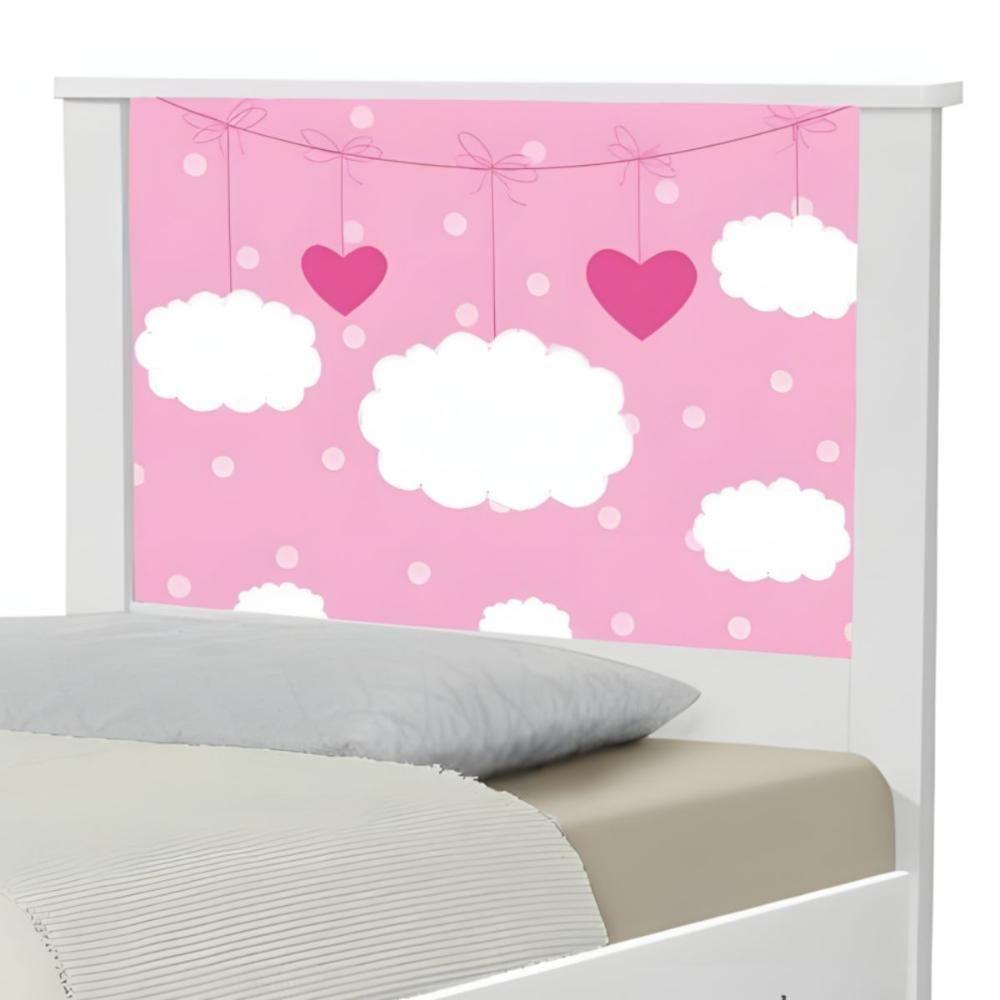 Cama Juvenil Zap Nuvens Menina Com Colchão - 4