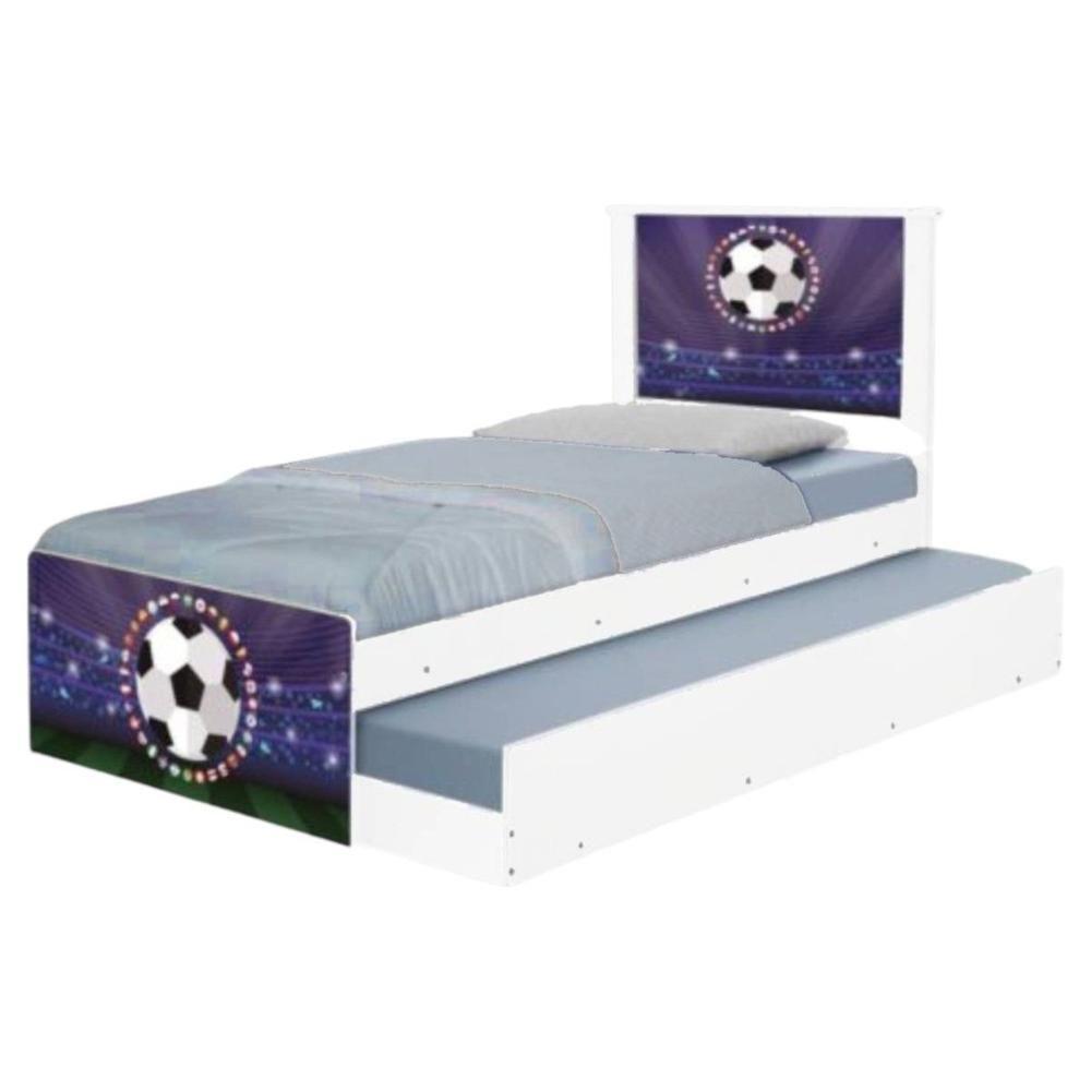 Bi Cama Juvenil Zap Com Cabeceira Futebol Estádio - 6