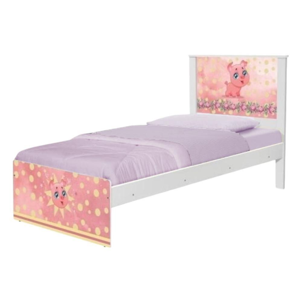 Cama Juvenil Zap Com Cabeceira Barcelona Pig - 6