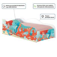 Cama Carro Solteiro Joy Sereia Menina Solteiro Com Colchão - 2