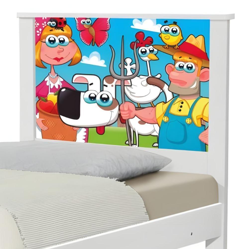 Cama Juvenil Zap Com Cabeceira Fazendinha Feliz - 5