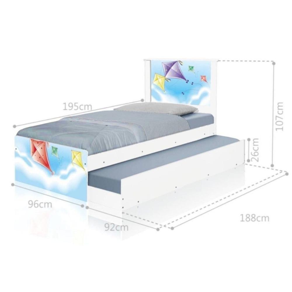 Bi Cama Juvenil Zap Com Cabeceira Pipas - 2