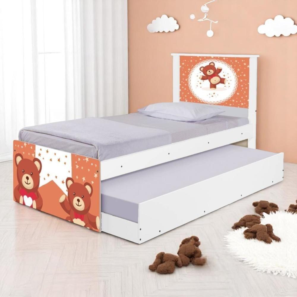 Bi Cama Juvenil Zap Com Cabeceira Ursinhos De Pelúcia - 1