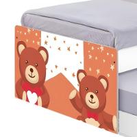 Bi Cama Juvenil Zap Com Cabeceira Ursinhos De Pelúcia