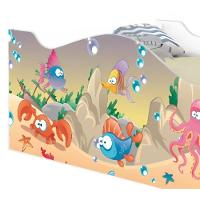 Mini Cama Joy Fundo Do Mar Feliz Com Colchão