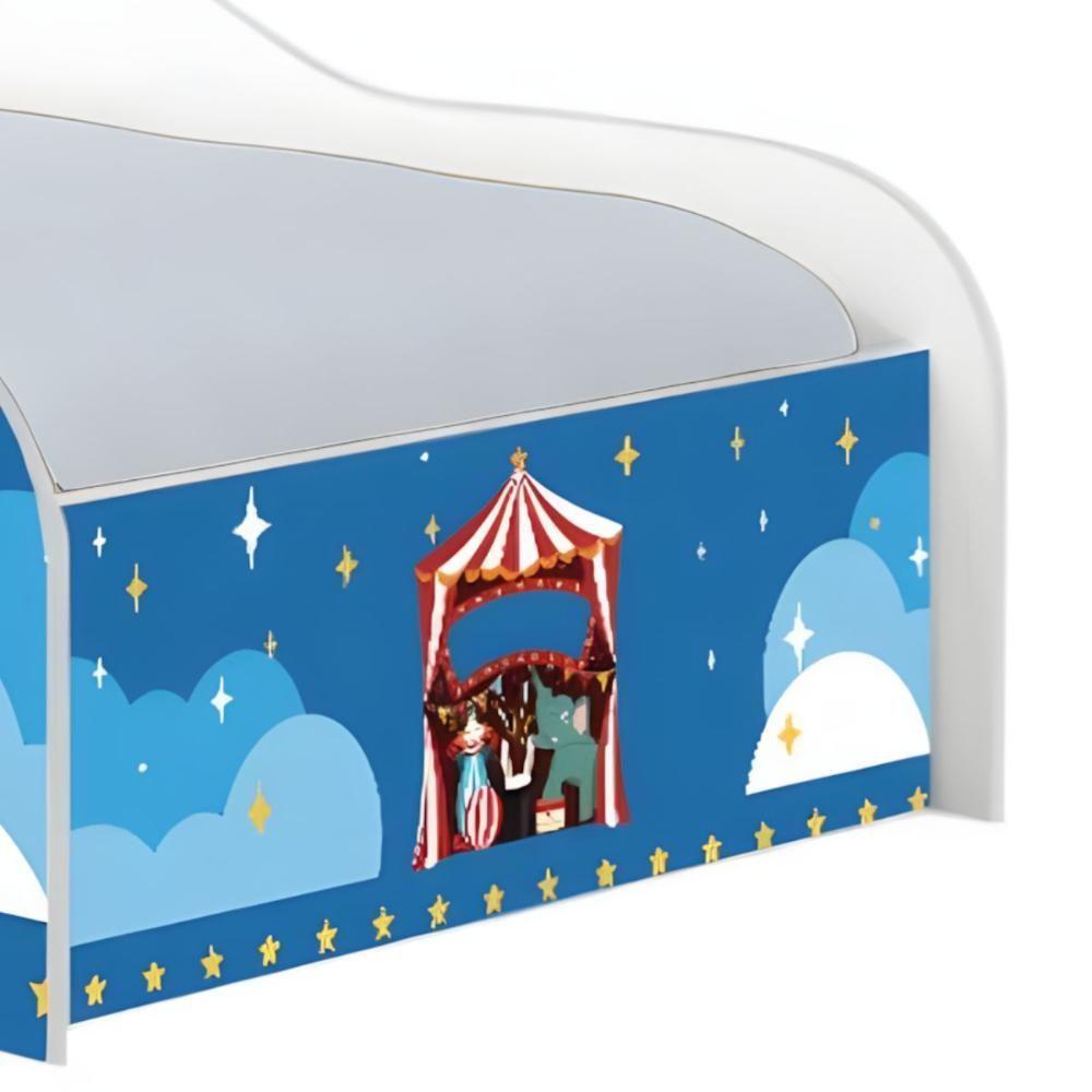 Cama Carro Solteiro Joy Circo Picadeiro Solteiro Com Colchão - 5