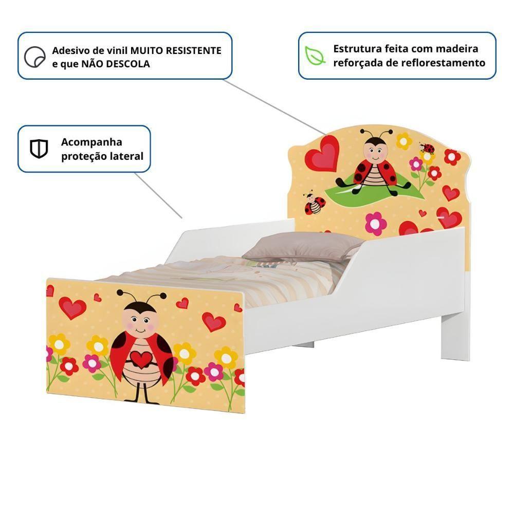 Cama Infantil Tick Joaninha Com Colchão - 2