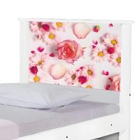 Bi Cama Juvenil Zap Com Cabeceira Rosas - 5