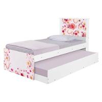 Bi Cama Juvenil Zap Com Cabeceira Rosas - 6