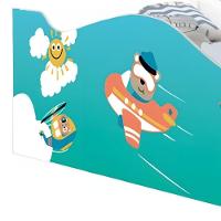 Mini Cama Joy Patrulha Animal Com Colchão