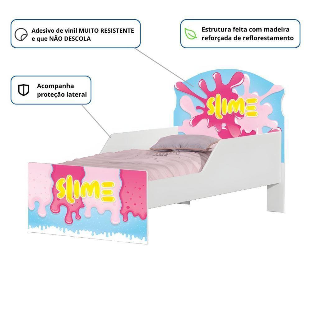 Cama Infantil Tick Slime Menina Com Colchão - 2