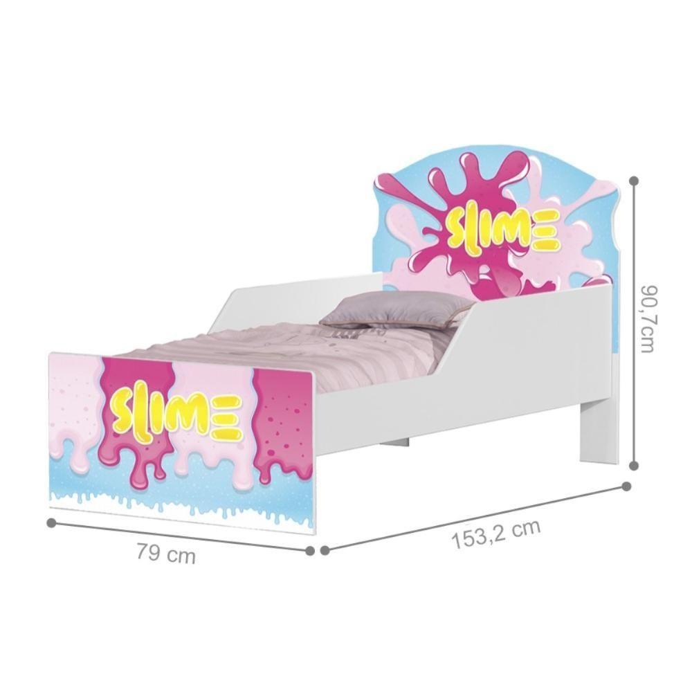 Cama Infantil Tick Slime Menina Com Colchão - 3