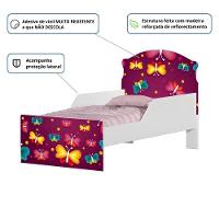 Cama Infantil Tick Borboleta Com Colchão