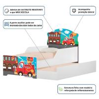Bicama Mini Snap Ursinho Bombeiro Com Colchão