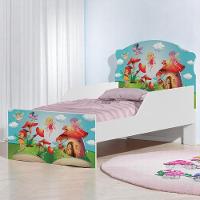 Cama Infantil Tick Fadinhas Meninas Com Colchão - 1