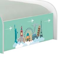 Mini Cama Joy Viagem Pelo Mundo Com Colchão - 5