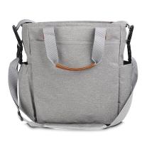 Bolsa Versátil Cinza Em Poliéster 29l Com Compartimento Para Lenços E Design Moderno - 5