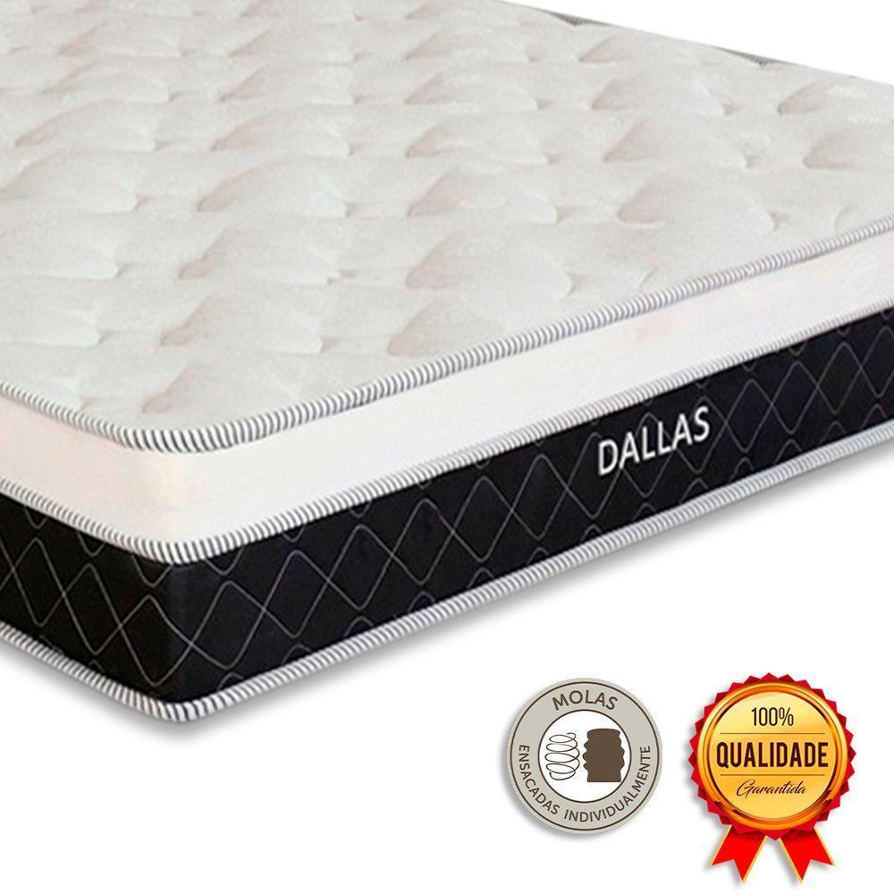 Cama Box Casal E Colchão Dallas Molas V-store 138x188x20 Bege - 4