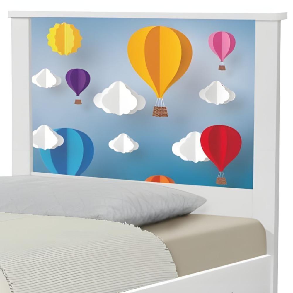 Cama Juvenil Zap Com Cabeceira Balões - 4