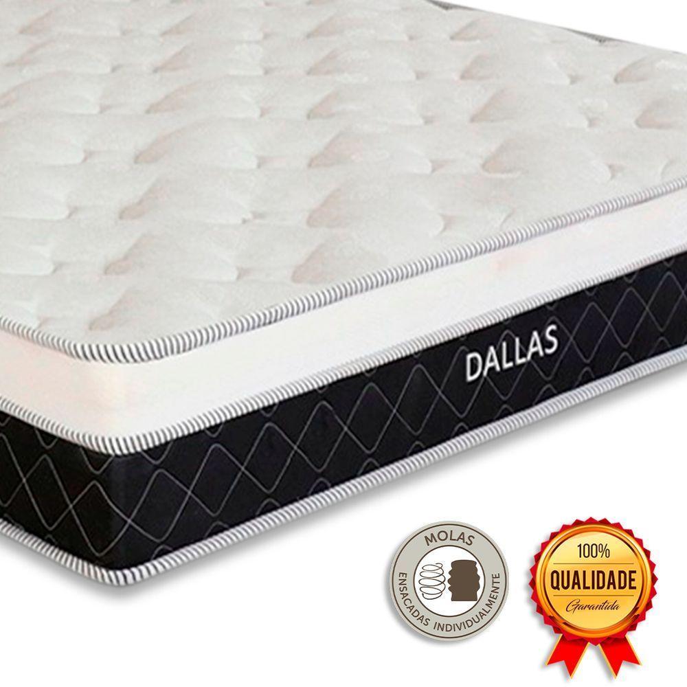 Cama Box Baú Queen E Colchão Dallas Molas V-store Marrom - 4
