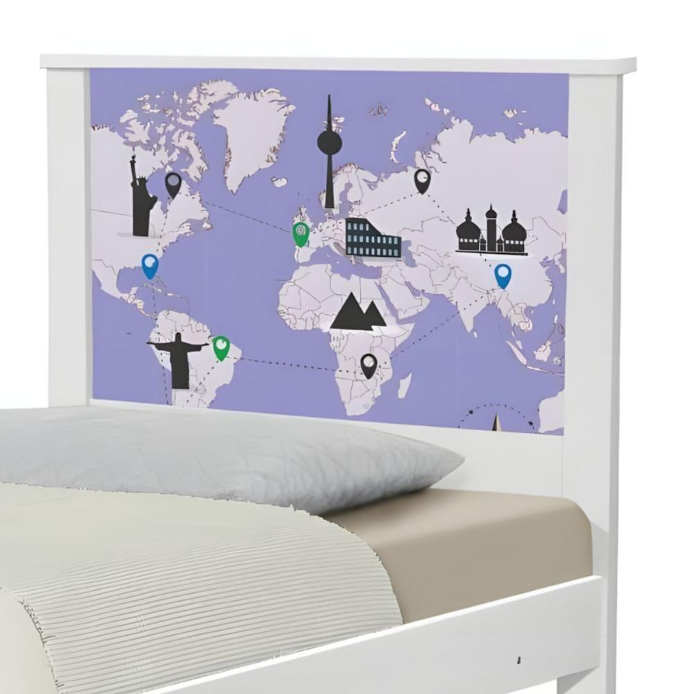 Bi Cama Juvenil Zap Mapa Viagens Com Colchões - 3