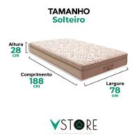 Colchão Los Angeles Molas Ensacadas Solteiro V-store 78x188 - 3