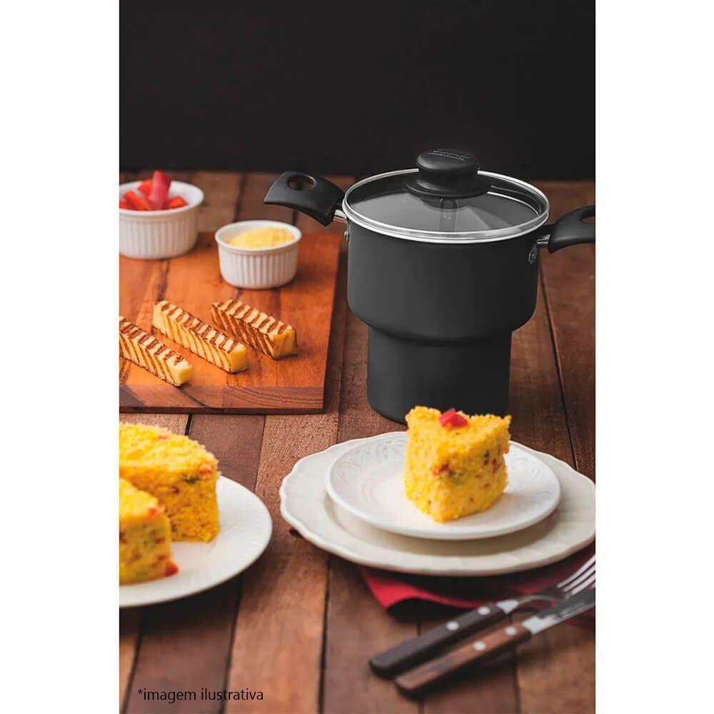 Cuscuzeira Tramontina Turim Alumínio 14cm 1,9l Chumbo - 2