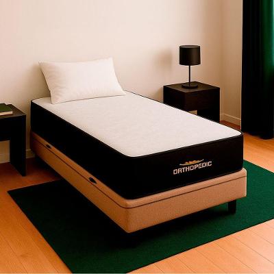 Cama Box Baú E Colchão Orthopedic D33 V-store 78x188x30 Bege