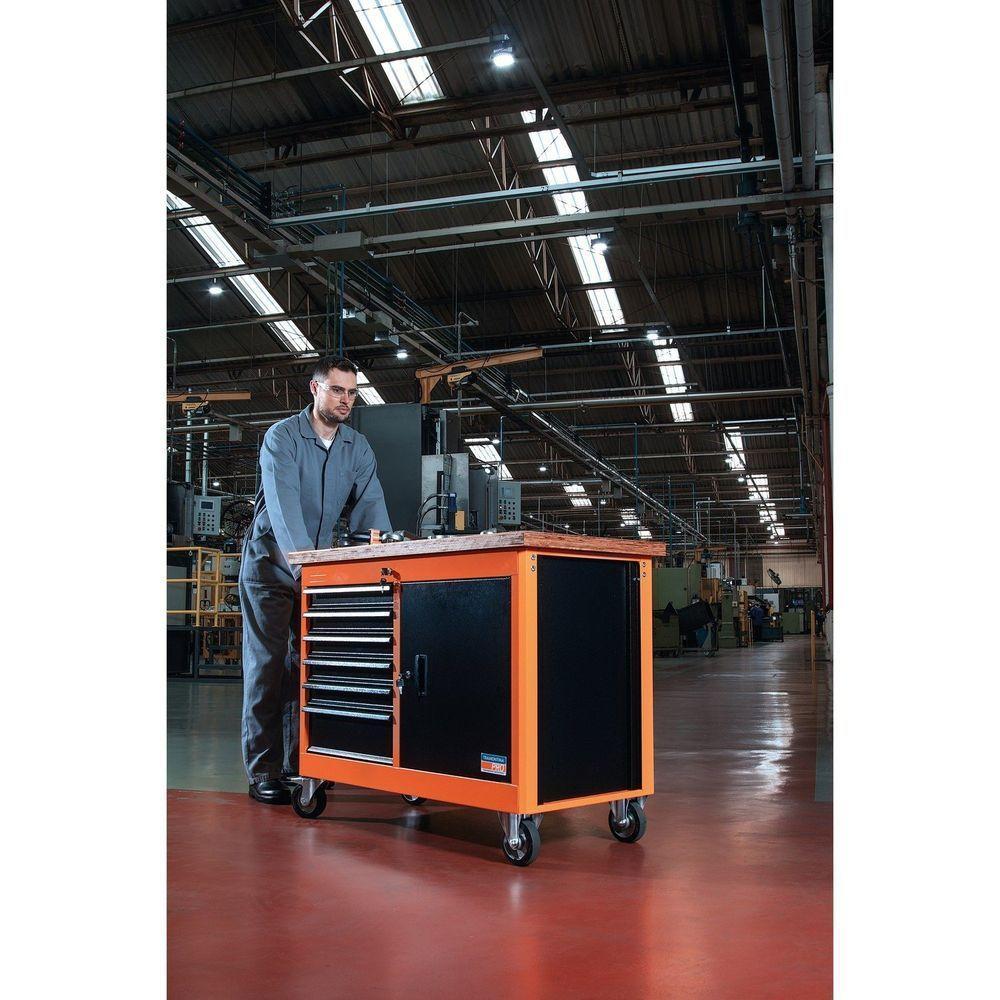 Bancada Móvel 6 Gavetas E 1 Porta Tramontina Pro Laranja Tramontina - 5