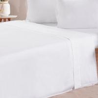 Jogo De Cama Solteiro 200 Fios Liso 3 Pçs 90x190x35 Branco - 3