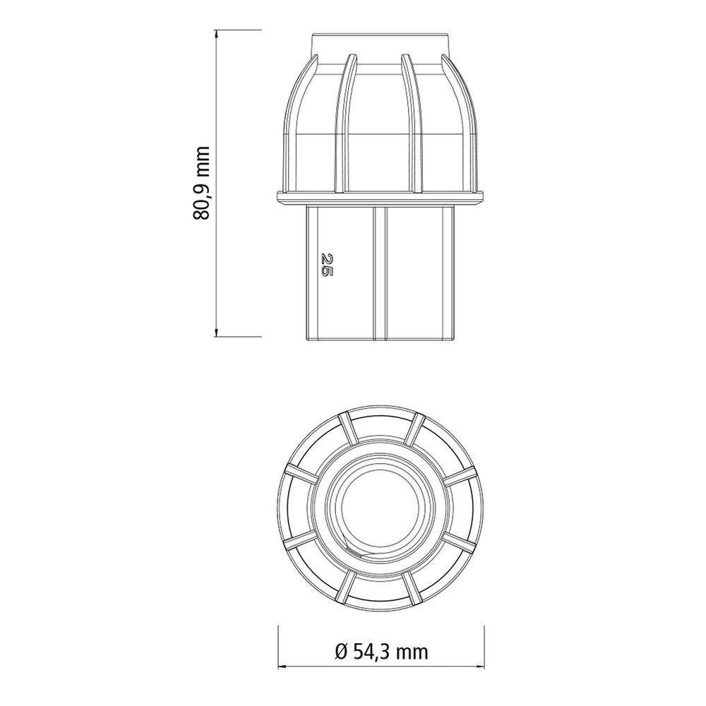 Adaptador De Compressão Rosca Fêmea 25 Mm X 3-4 Tramontina Para Mangueiras De Pead Tramontina - 2