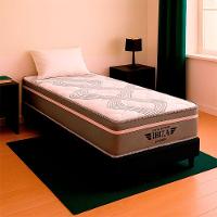 Cama Box Solteirão E Colchão Ibiza Molas Ensacadas V-store Preto - 1